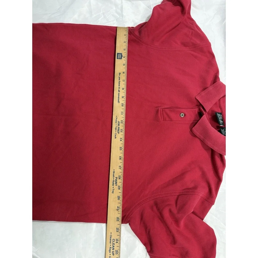 Jos A Bank Mens Large Red Travelers Collection 100%‎ Cotton Polo Shirt